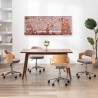 Ensemble de tableau sur toile Arbre Jaune 150x60 cm 