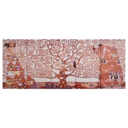 Ensemble de tableau sur toile Arbre Jaune 150x60 cm 