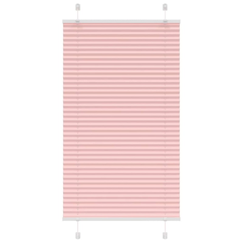Store plissé rose 80x100 cm largeur du tissu 79,4 cm polyester 