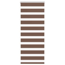 Store zèbre marron 55x150 cm largeur du tissu 50,9 cm polyester 