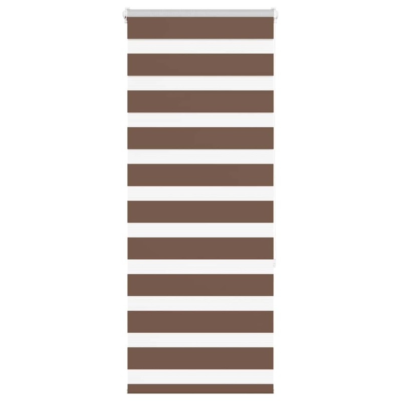 Store zèbre marron 55x150 cm largeur du tissu 50,9 cm polyester 