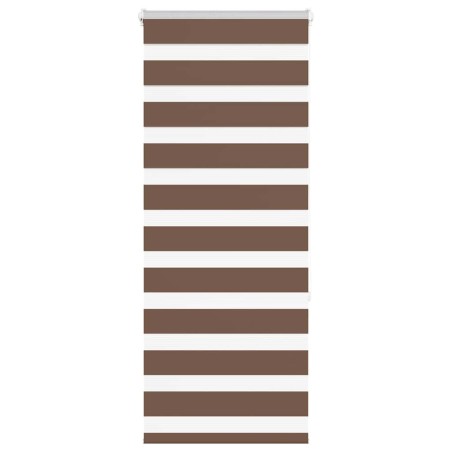Store zèbre marron 55x150 cm largeur du tissu 50,9 cm polyester 
