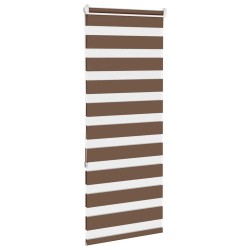 Store zèbre marron 55x150 cm largeur du tissu 50,9 cm polyester 
