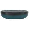 Vasque à poser turquoise ovale 59x40x14 cm céramique 