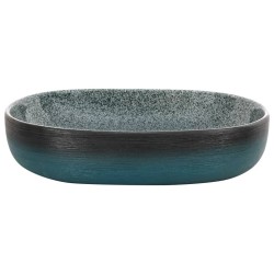 Vasque à poser turquoise ovale 59x40x14 cm céramique 