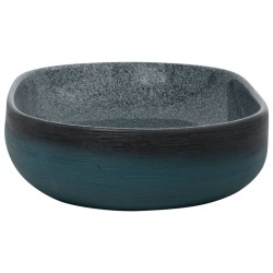 Vasque à poser turquoise ovale 59x40x14 cm céramique 