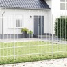 Clôture de jardin blanche avec sommet en arceau, 3,4 x 1,75 m, en acier. 