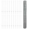 Poteaux de clôture 22 pcs U-Channel 120 cm en acier galvanisé 