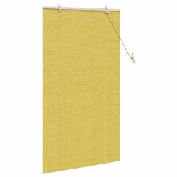 Stores et Occultants avec des rideaux Jaune 90 x 160 cm Bambou 
