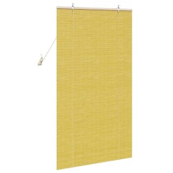 Stores et Occultants avec des rideaux Jaune 90 x 160 cm Bambou 