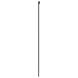 Porte coulissante noir 90x205 cm verre trempé aluminium 