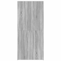 Armoire à chaussures Gris Sonoma 80x35,5x180 cm Bois d'ingénierie 