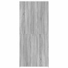 Armoire à chaussures Gris Sonoma 80x35,5x180 cm Bois d'ingénierie 