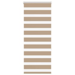 Store zèbre marron sable largeur du tissu 50,9 cm polyester 