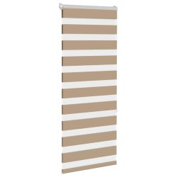 Store zèbre marron sable largeur du tissu 50,9 cm polyester 