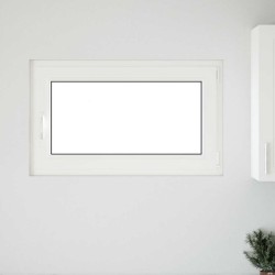 Fenêtre de sous-sol« RISOR » 100 x 70 cm oscillo-battante DIN droite blanche 