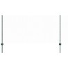 Poteaux de clôture 11 pcs U-Channel vert 100 cm en acier 