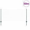Poteaux de clôture 11 pcs U-Channel vert 100 cm en acier 