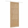 Porte Coulissante avec Kit Matériel 93x232 cm Bois Massif de Pin 