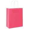 Sacs en papier 50 pcs avec poignées rose 18x8x22 cm 