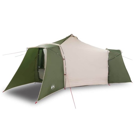 Tente Tipi Familiale Verte pour 8 Personnes Imperméable 