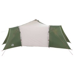 Tente Tipi Familiale Verte pour 8 Personnes Imperméable 