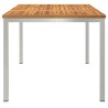 Table de Jardin 150x90x75 cm en Bois Massif d'Acacia 