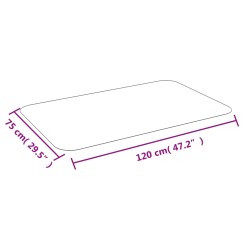 Tapis pour stratifié ou moquette 75 cm x 120 cm 