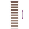 Store zèbre marron 50x150 cm largeur du tissu 45,9 cm polyester 
