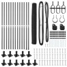 Ensemble de Clôture Ensemble de 2 Gris Métal 25 x 1,2 m Durable 