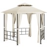 Belvédère avec parois 3,1x2,7 m Crème  
