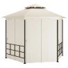 Belvédère avec parois 3,1x2,7 m Crème  