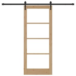Porte Coulissante avec Kit de Matériel "ORKDAL" 83x202 cm 