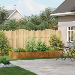 Jardinière rouillé 280x80x40 cm acier inoxydable 