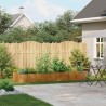 Jardinière rouillé 280x80x40 cm acier inoxydable 