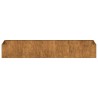 Jardinière rouillé 280x80x40 cm acier inoxydable 