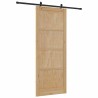 Porte Coulissante avec Quincaillerie 93x232 cm Bois Massif en Pin 