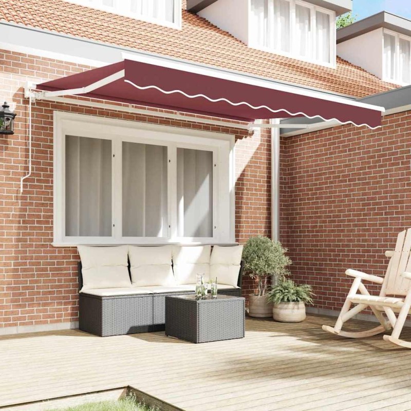 Auvent Rétractable Bordeaux 250x200 cm 