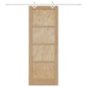 Porte coulissante avec matériel inclus 78x211 cm Bois massif de pin 