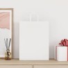 Sacs en papier 50 pcs avec poignées blanc 32x12x42 cm 