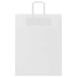 Sacs en papier 50 pcs avec poignées blanc 32x12x42 cm 