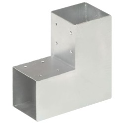 Connecteur de poteau Forme en L Métal galvanisé 91x91 mm 