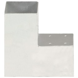 Connecteur de poteau Forme en L Métal galvanisé 91x91 mm 