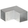 Connecteur de poteau Forme en L Métal galvanisé 91x91 mm 