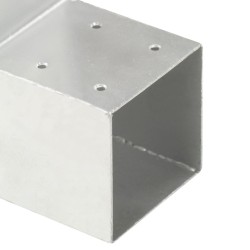 Connecteur de poteau Forme en L Métal galvanisé 91x91 mm 