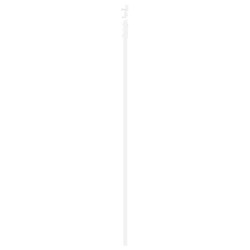 Porte Coulissante avec Matériel Blanc 83x211 cm Bois Massif Pin 