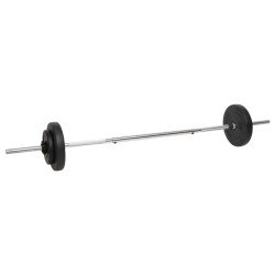 Ensemble d'haltères et de barres avec plaques 60 kg 