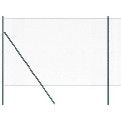 Ensemble de Clôture Duo Vert Métal 25 x 1,5 m Durable 