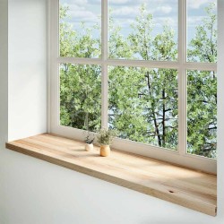 Appuis de fenêtre 2 pcs non traité 160x40x2cm bois chêne massif 