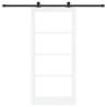 Porte coulissante avec quincaillerie 'ORKDAL'blanche 93x202 cm 